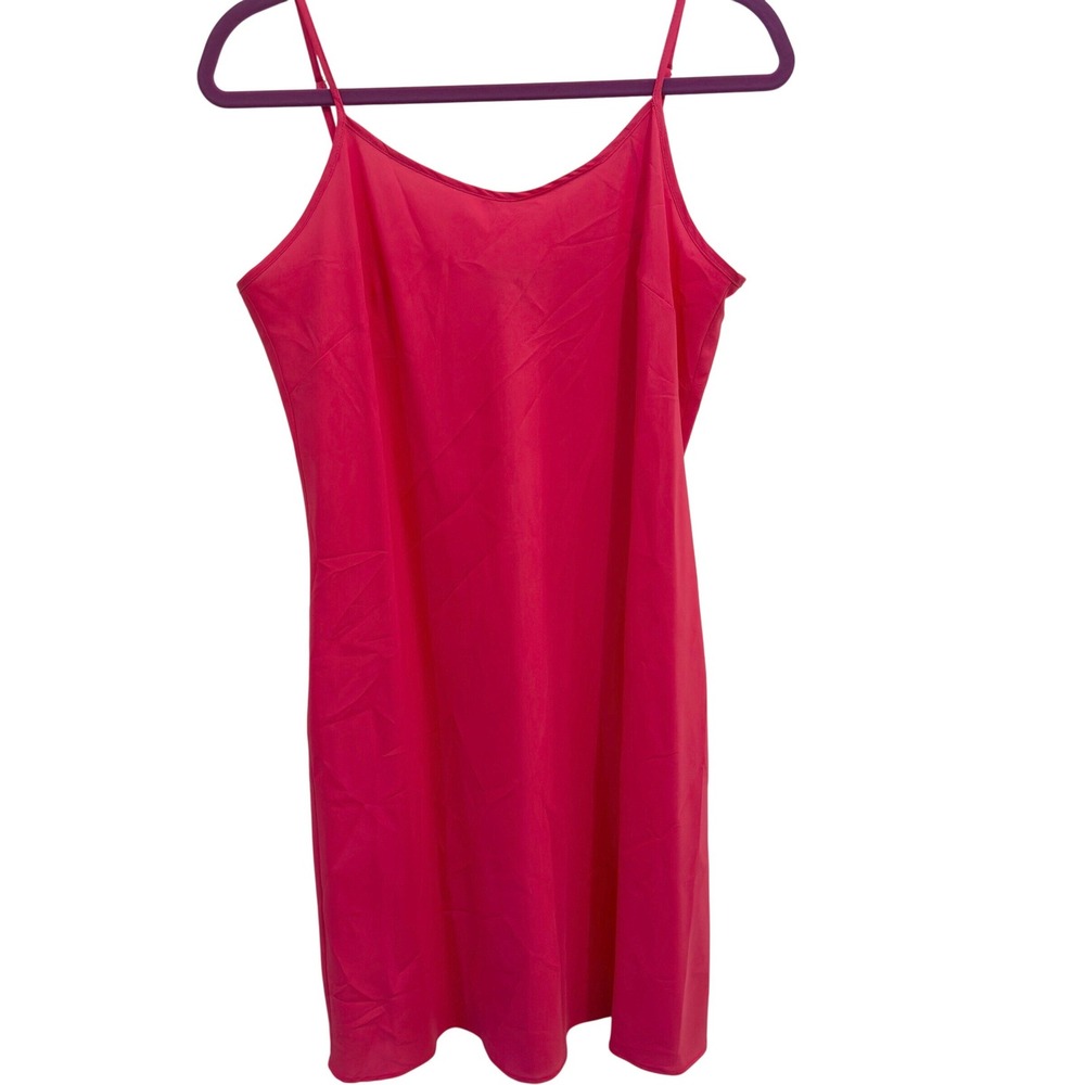 Nanette Lepore Size 6 Magenta‎ Pink Slip Nightgown Adjustable Straps Synthetic